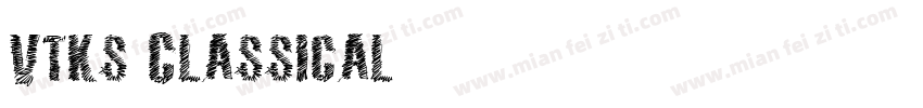 Vtks Classical字体转换